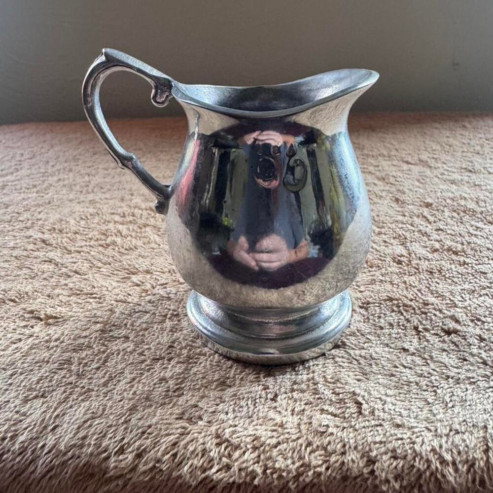 Vintage Aluminum Creamer Pitcher and is stamped U.S.A.